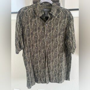 Crazy Horse Liz Claiborne Men's Patterned Button Down Shirt M